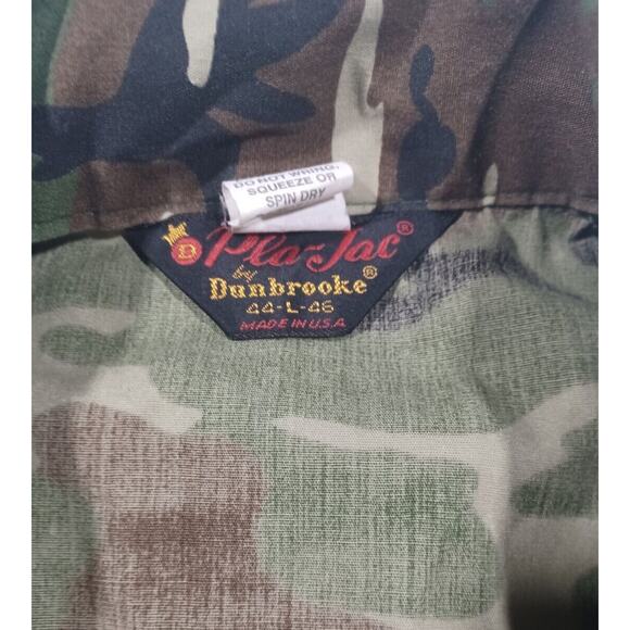 PLA JAC Jacket Mens L Camo Shacket Lightweight Vintage 60s Made In USA - Picture 2 of 5